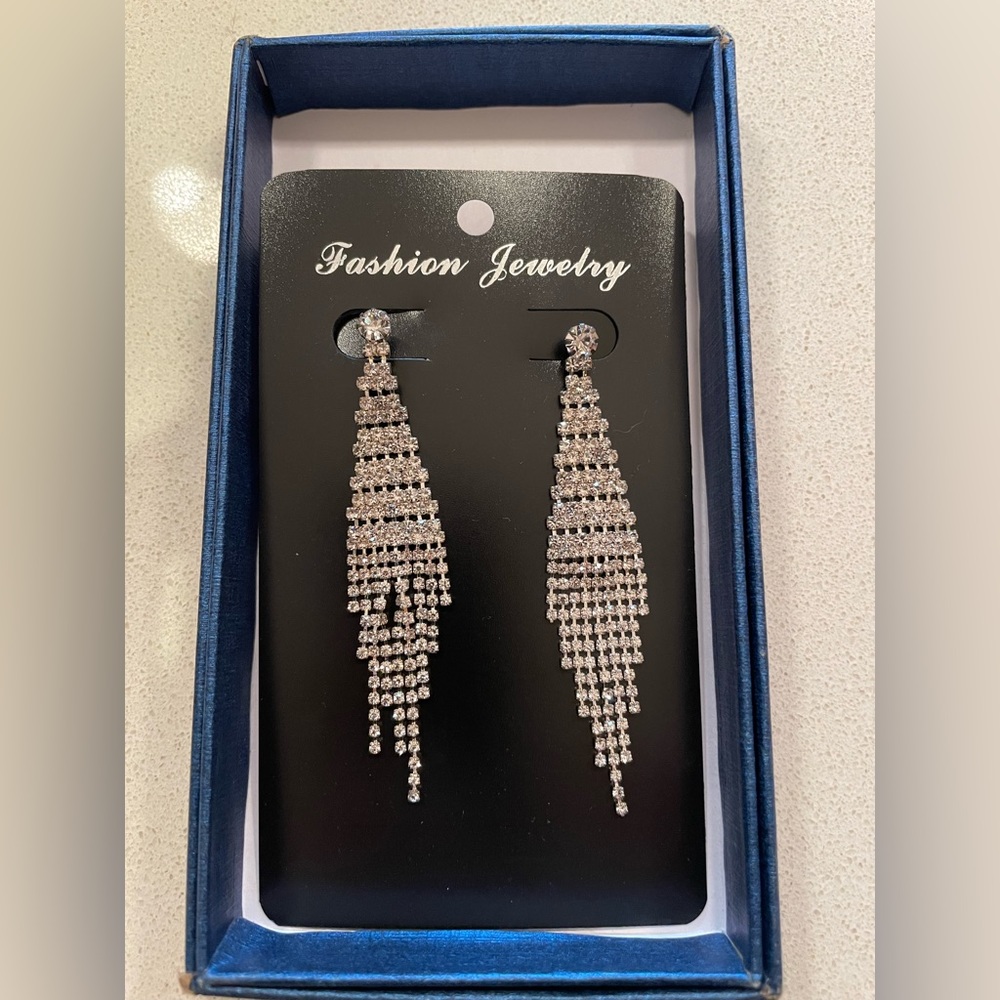 Rhinestone earrings